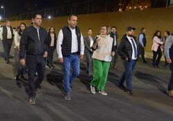 Entrega Toño Astiazarán pavimentación de calle Santa Mónica