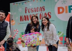Encabeza Patricia Ruibal Zaragoza posada navideña de DIF Hermosillo en Miguel Alemán
