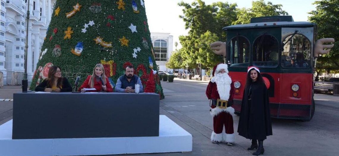 Encenderán este jueves árbol de Navidad gigante en la Plaza Zaragoza