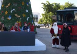Encenderán este jueves árbol de Navidad gigante en la Plaza Zaragoza