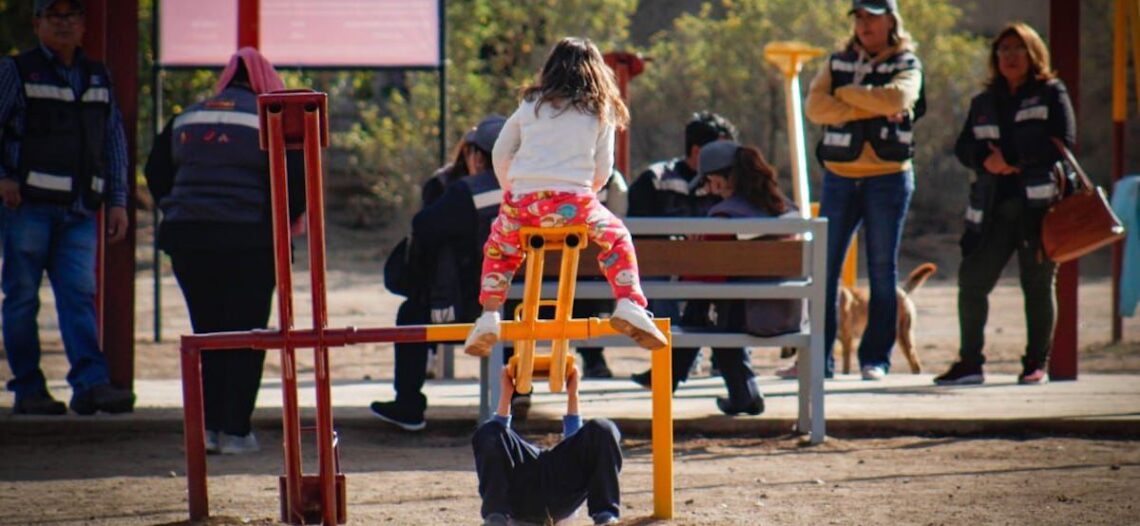 Entrega Sedesson parque rehabilitado en la localidad de Zamora
