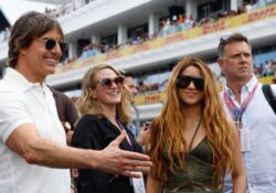 Shakira y Tom Cruise son captados juntos en Gran Premio en Miami