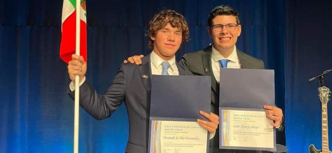 Logran dos jóvenes sonorenses Premio Nobel Juvenil, en Estocolmo, Suecia