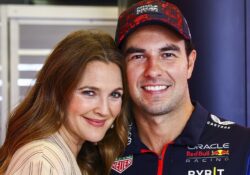 Drew Barrymore conoció a Checo Pérez y no pudo contener su emoción