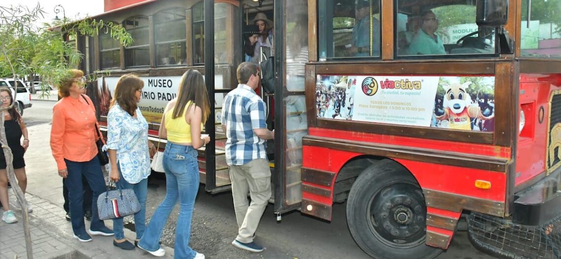Invitan a disfrutar de las rutas del Trolebús Turístico de Hermosillo