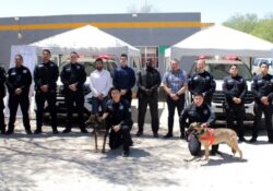 Dona Gobierno de EU equipamiento a Unidad K9 de Policía Estatal