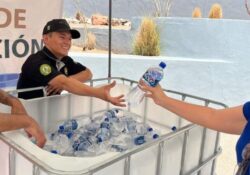 Instala Protección Civil puntos de hidratación en Hermosillo