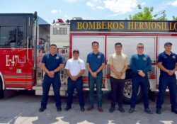 Va comitiva de bomberos de Hermosillo a capacitación internacional