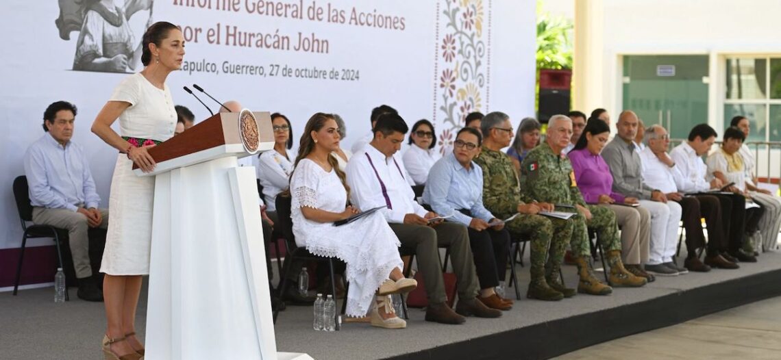 Sheinbaum da por concluida emergencia por ‘John’, se invirtieron 7.7 mmdp