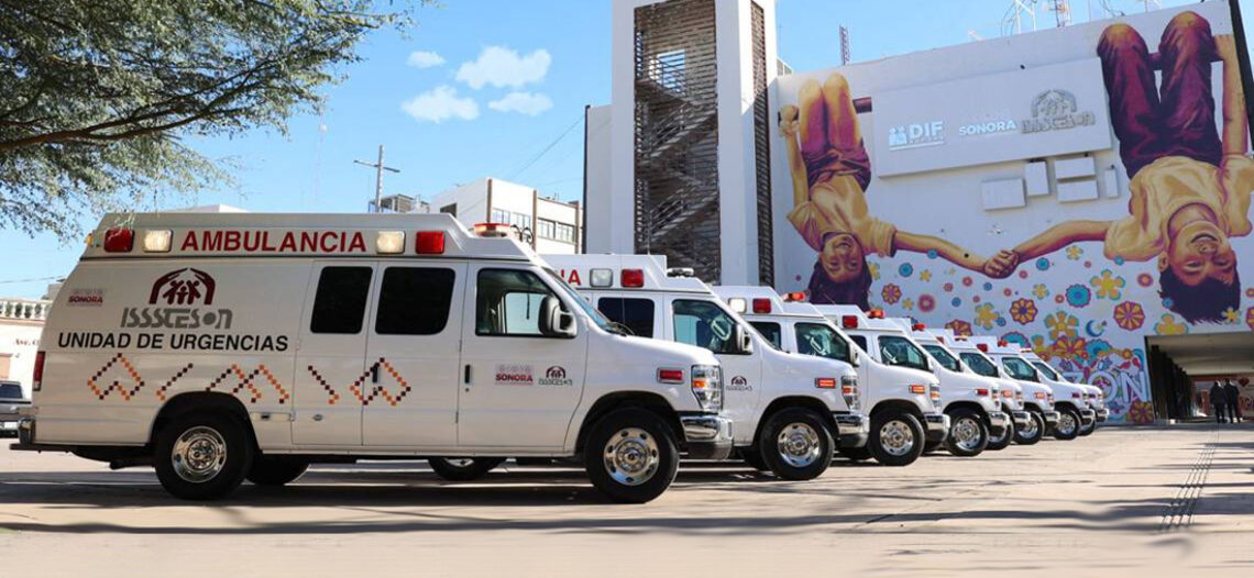 ISSSTESON recibe más presupuesto y ocho nuevas ambulancias
