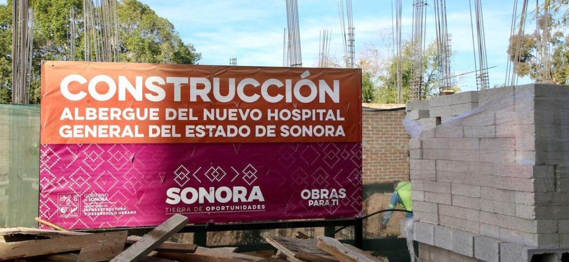 Gobernador avanza en construcción de albergue de Hospital General