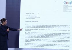 Insiste Claudia Sheinbaum tras carta a Google sobre ‘Golfo de América’