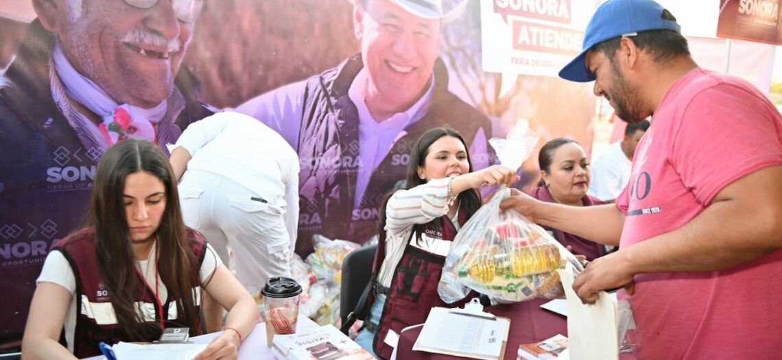 “Sonora Atiende” lleva servicios gratuitos a la colonia Gómez Morin