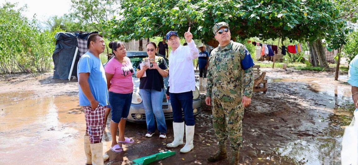 Supervisa Gobernador Durazo comunidades afectadas por tormenta tropical