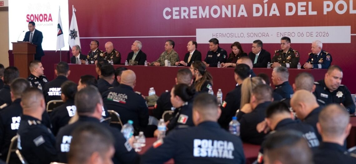 Gobierno de Sonora reconoce labor de la Policía Estatal de Seguridad Pública