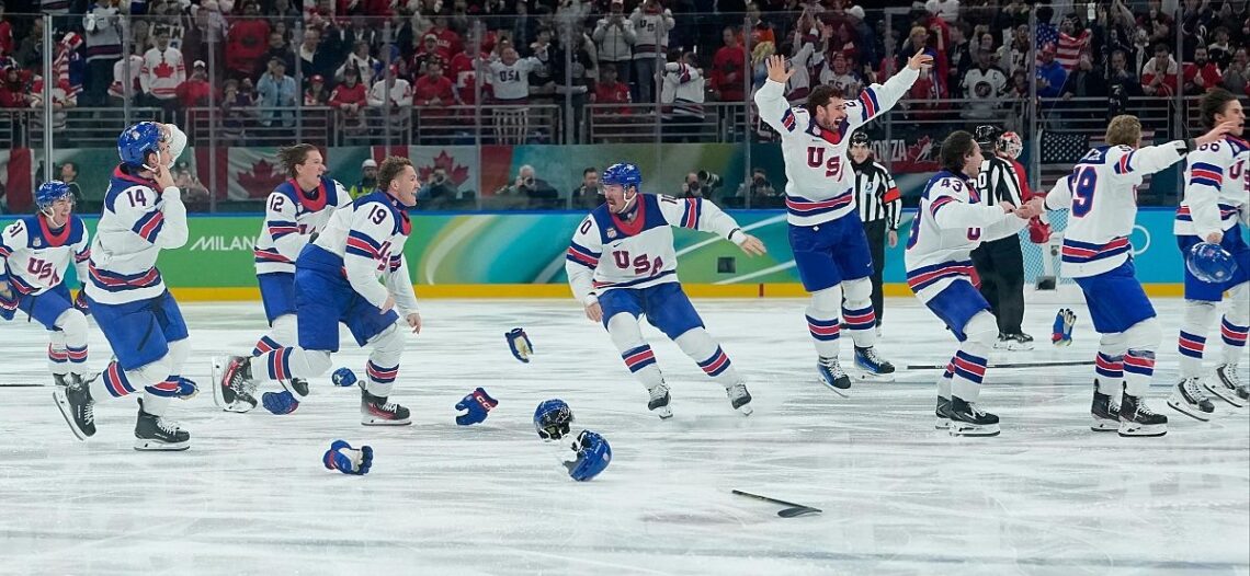Estados Unidos vence a Canadá y gana su primer oro en hockey desde 1980