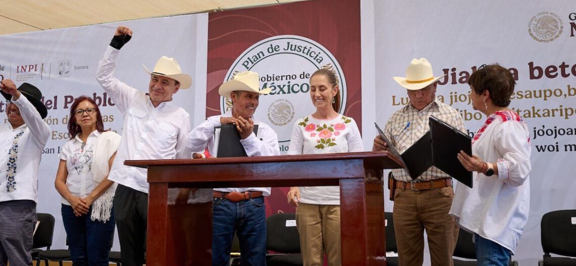 Durazo y Sheinbaum consolidan justicia histórica para el Pueblo Yaqui