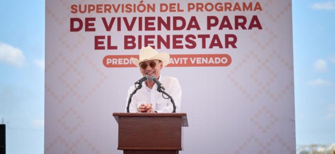 Supervisa Gobernador Durazo construcción de Viviendas del Bienestar en Navojoa