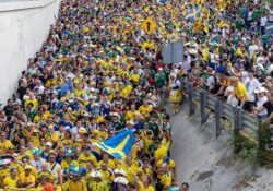 Aficionados colapsan accesos al Estadio Monterrey previo al Suecia vs Túnez