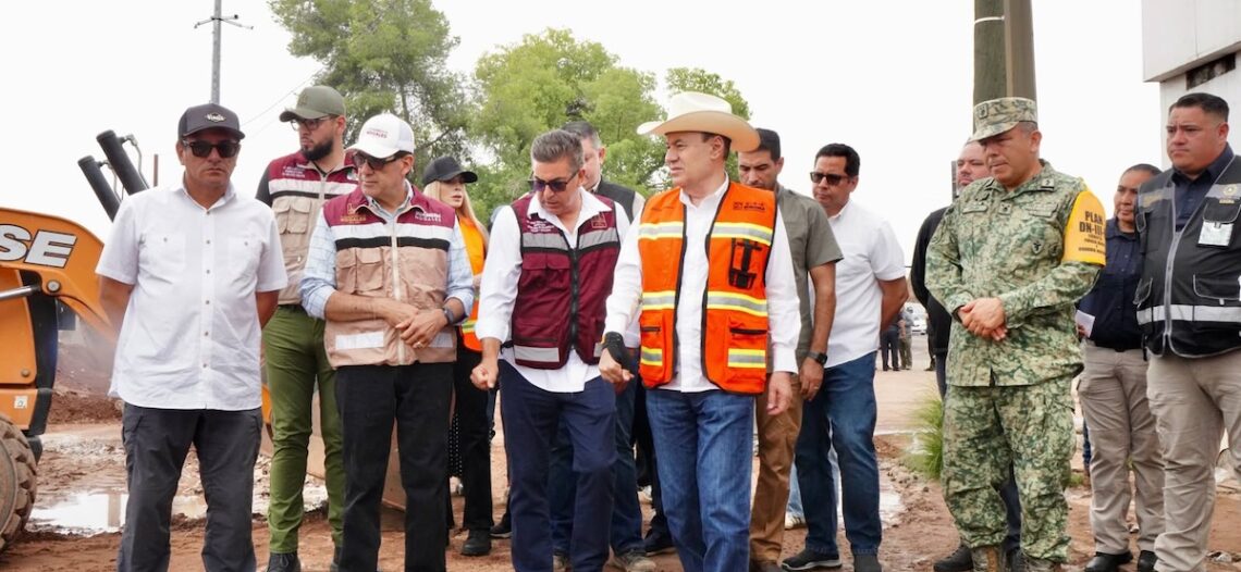 Gobernador Durazo acelera la recuperación de Nogales tras fuertes lluvias