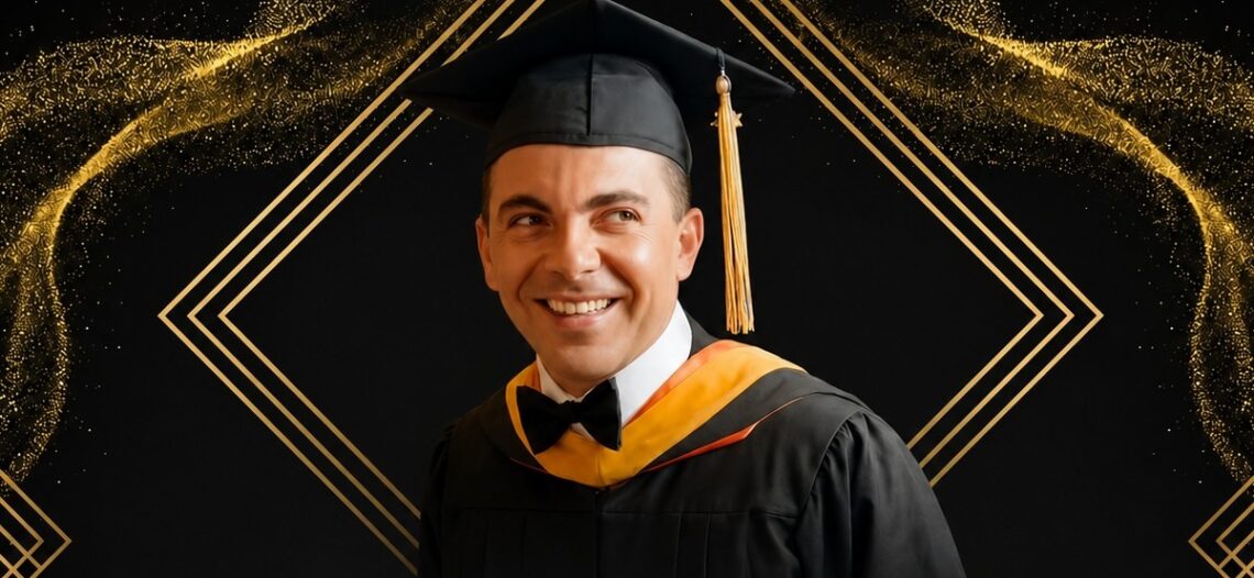 Cristian Castro se gradúa de preparatoria; Verónica Castro lo acompañó en CDMX