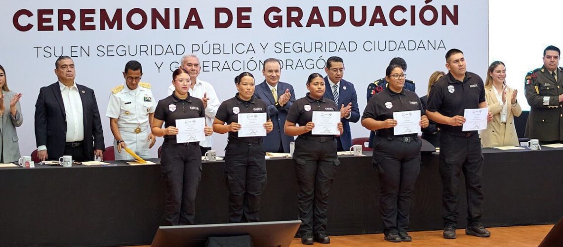 Durazo fortalece Policía Estatal con incorporación de 271 nuevos elementos