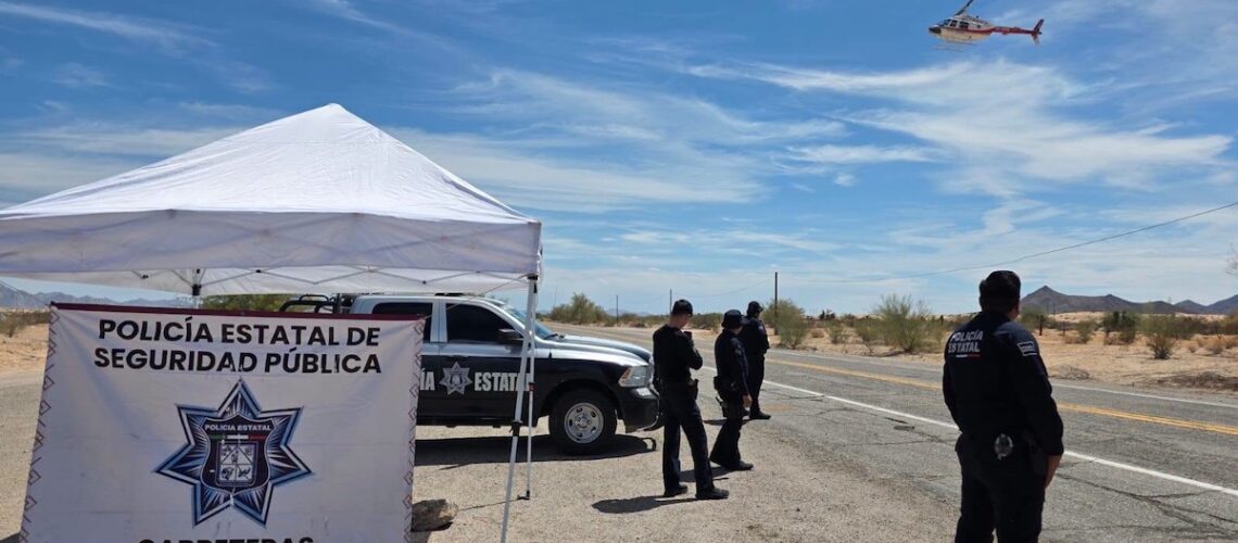 Policía Estatal refuerza vigilancia preventiva en las carreteras de Sonora