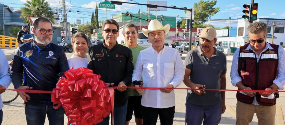 Gobernador Alfonso Durazo inaugura puente de más de 17 mdp en Nogales