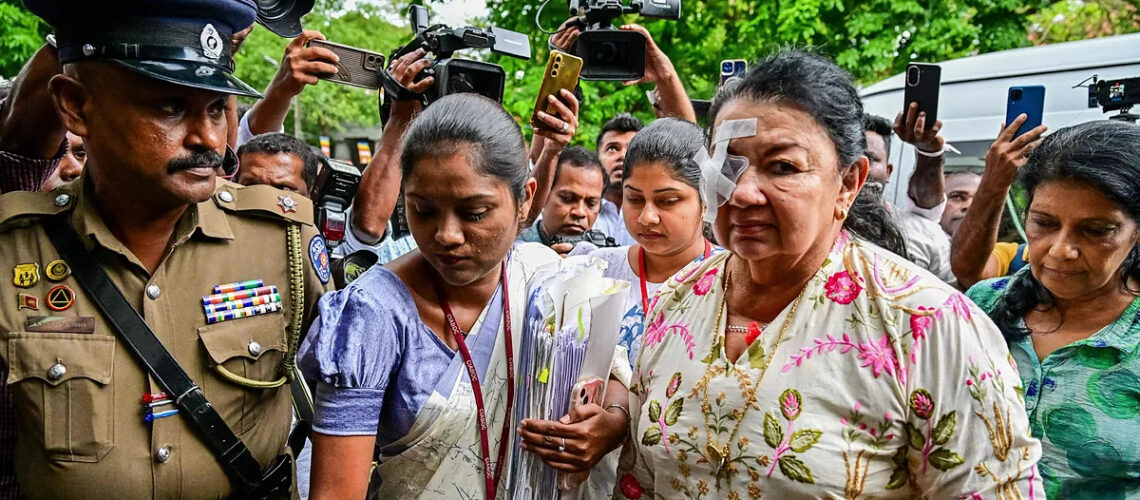 La exprimera dama de Sri Lanka es detenida por supuesto desvío de fondos