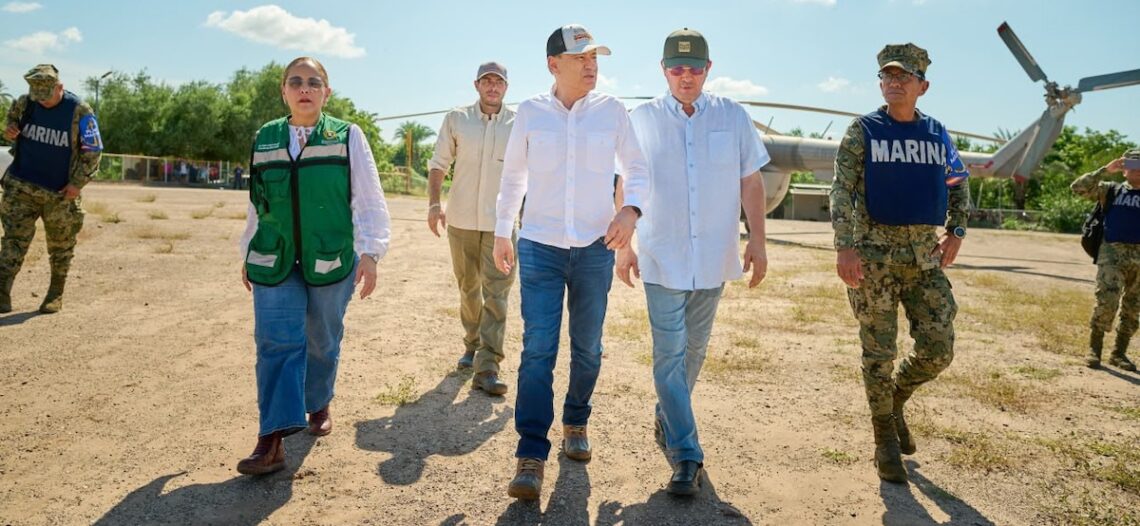 Alfonso Durazo despliega acciones de remediación por huracán Polo en Sonora