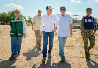 Alfonso Durazo despliega acciones de remediación por huracán Polo en Sonora