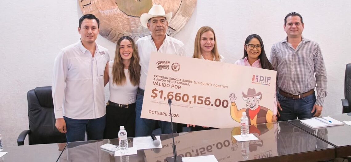 Recibe Gobierno de Sonora donativo de más de 1.6 mdp para DIF Sonora