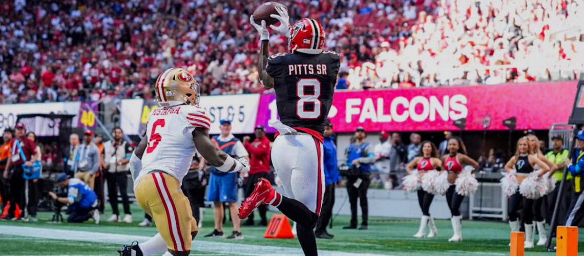 Falcons vence a los 49ers y termina con su invicto en la temporada NFL